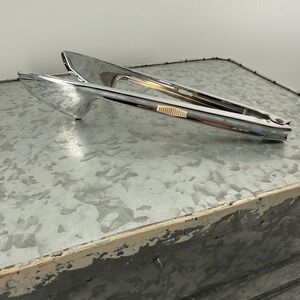 Vintage Foley Stainless Steel Locking Kitchen Tongs MCM Silver 9 Inch D189488